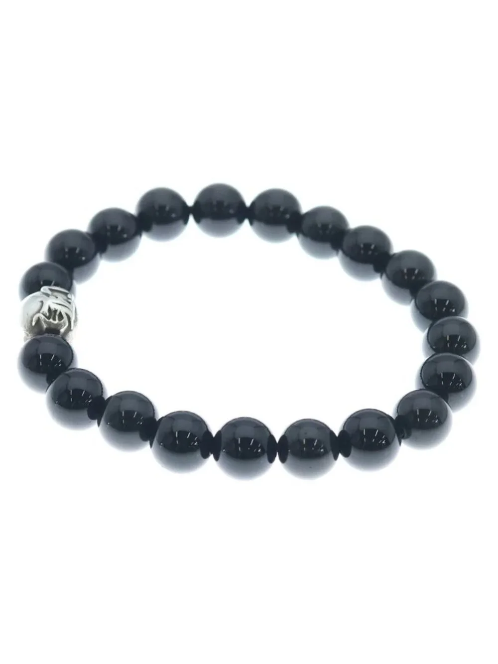 Chrome Hearts 10 Bead Bracelet Black